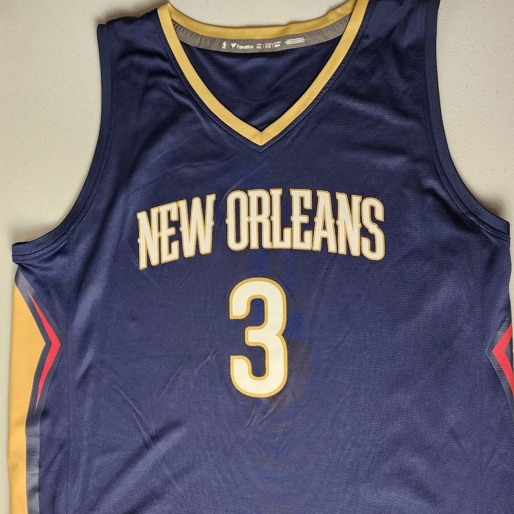 New Orleans Pelicans NBA Fanatics Jersey C J McCollum #3 Mens Size 2XL